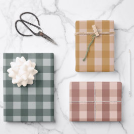 Hoja De Papel De Regalo Classic Gingham Checkered