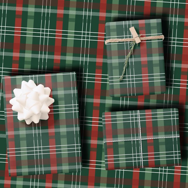 Hoja De Papel De Regalo Classic Holiday Red and Green Plaid Christmas (Subido por el creador)