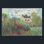 Hoja De Papel De Regalo Claude Monet - El jardín del artista en Argentina<br><div class="desc">El Jardín del Artista en Argenteuil / A Corner of the Garden with Dahlias - Claude Monet,  Oil on Canvas,  1873</div>