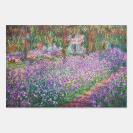 Hoja De Papel De Regalo Claude Monet - El jardín del artista en Giverny