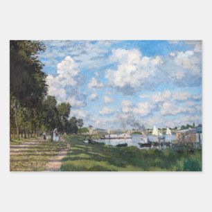 Hoja De Papel De Regalo Claude Monet - La cuenca de Argenteuil