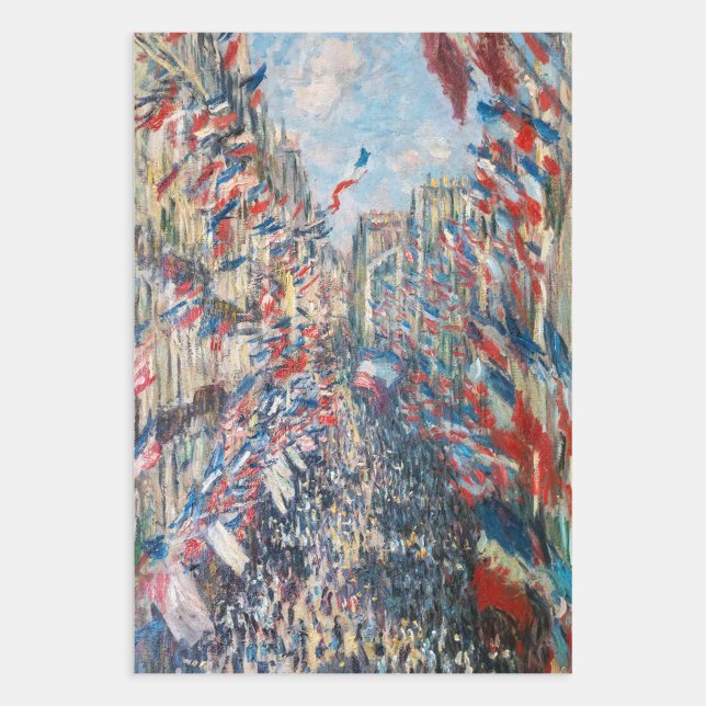 Hoja De Papel De Regalo Claude Monet - La Rue Montorgueil - París (Subido por el creador)