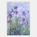 Hoja De Papel De Regalo Claude Monet - Lilac Irises / Iris Mauves<br><div class="desc">Lilac Irises / Iris Mauves - Claude Monet,  1914-1917</div>