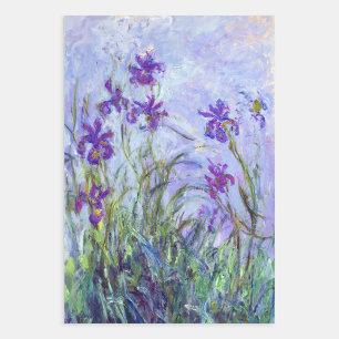 Hoja De Papel De Regalo Claude Monet - Lilac Irises / Iris Mauves