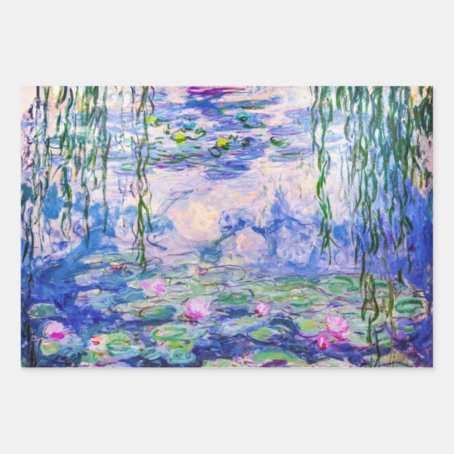 Hoja De Papel De Regalo Claude Monet - Lilies de agua / Nympheas 1919 (Anverso)