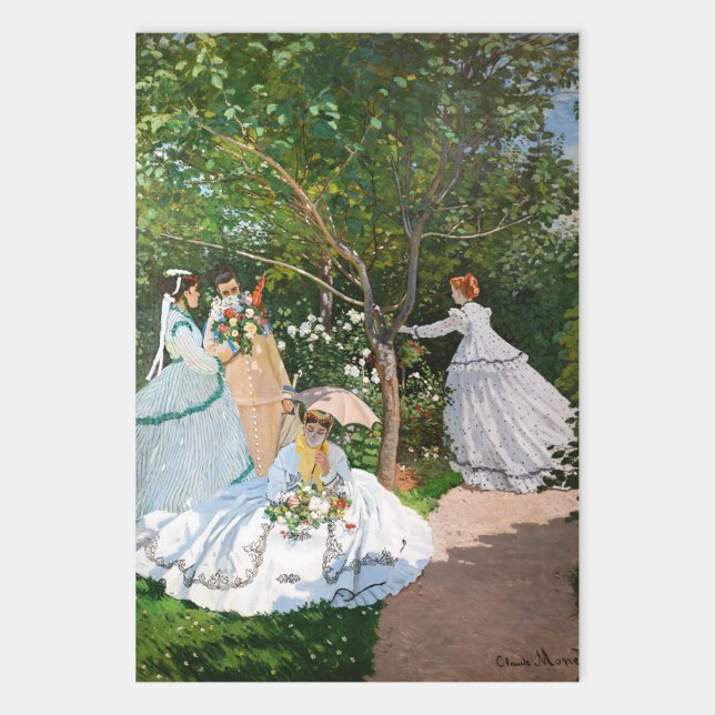 Hoja De Papel De Regalo Claude Monet - Mujeres en el jardín (Subido por el creador)