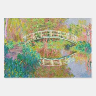 Hoja De Papel De Regalo Claude Monet - Puente de futbol japonés, Giverny