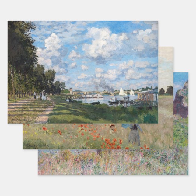 Hoja De Papel De Regalo Claude Monet - Selección de obras maestras (Set)