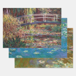 Hoja De Papel De Regalo Claude Monet - Selección de obras maestras de liri