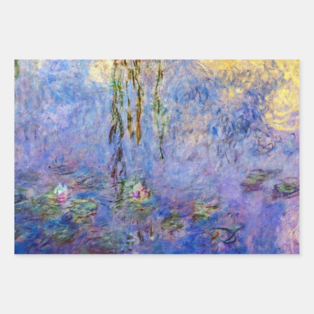 Hoja De Papel De Regalo Claude Monet - Water Lilies (Anverso)