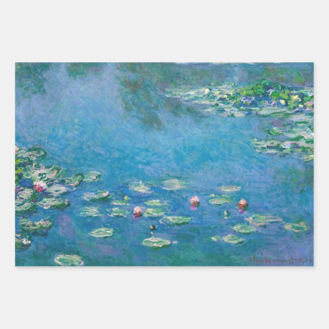 Hoja De Papel De Regalo Claude Monet - Water Lilies 1906 (Anverso)