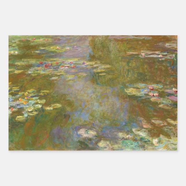 Hoja De Papel De Regalo Claude Monet - Water Lily Pond 1917 (Anverso)