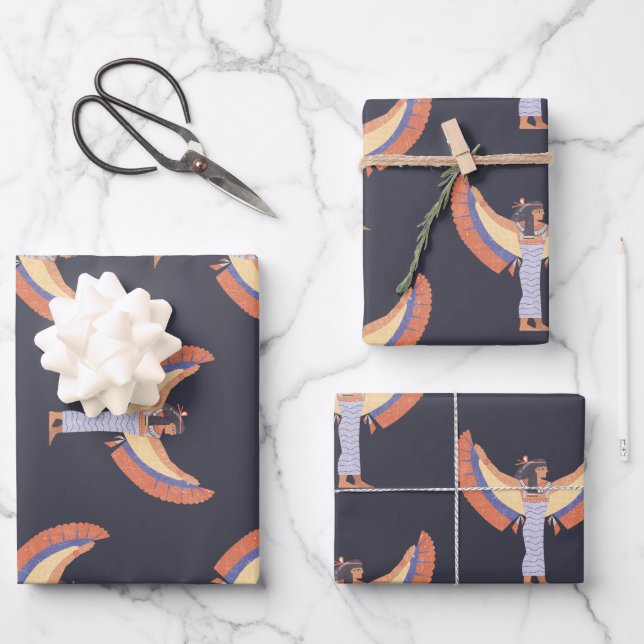 Hoja De Papel De Regalo Cleopatra. (Anverso)