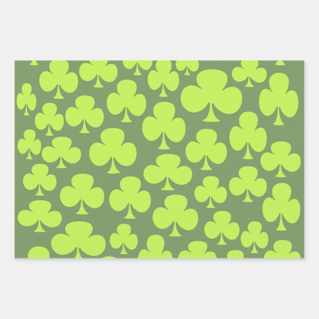 Hoja De Papel De Regalo Clover (Anverso)