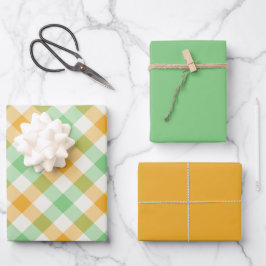 Hoja De Papel De Regalo Clover Gingham