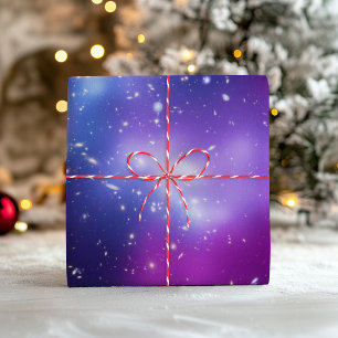 Hoja De Papel De Regalo Clúster de galaxia púrpura foto celeste púrpura ne