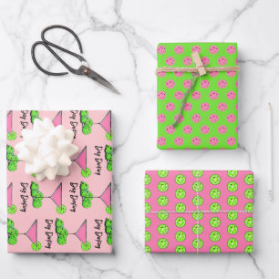 Hoja De Papel De Regalo Cóctel rosado como de baño de día, extremidades de