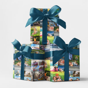 Hoja De Papel De Regalo Colaje de fotos de 40 imágenes