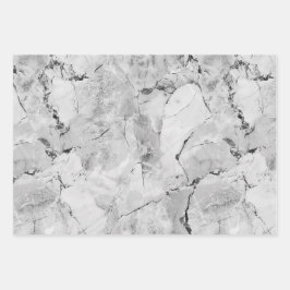 Hoja De Papel De Regalo Colchón de textura de mármol gris de la "cascada d