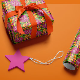 Hoja De Papel De Regalo Colección de Aloha Tropical y Vibrante