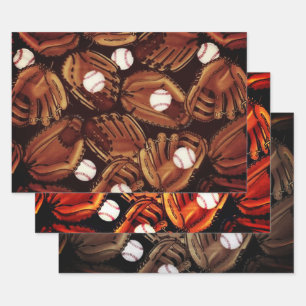 Hoja De Papel De Regalo Colección de béisbol