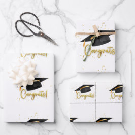 Hoja De Papel De Regalo Colección de Celebración de Graduación