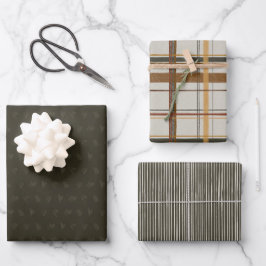 Hoja De Papel De Regalo Colección de navidades | Cedro verde, revestido, t