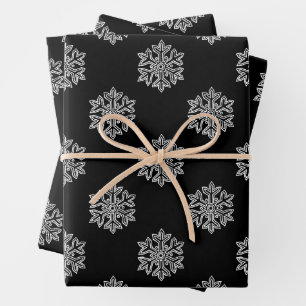 Hoja De Papel De Regalo Colección de Navidades simples - Copo de nieve