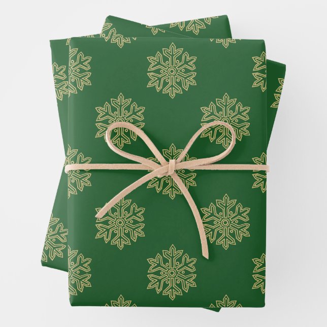 Hoja De Papel De Regalo Colección de Navidades simples - Copo de nieve (In situ)