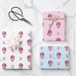Hoja De Papel De Regalo Colección de oso viajero