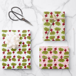 Hoja De Papel De Regalo Colección de Remolachas Frescas