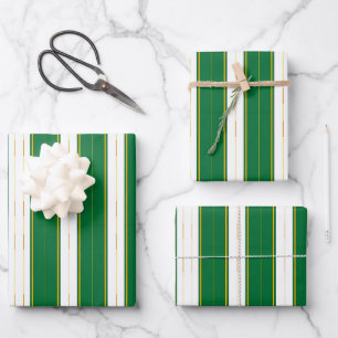 Hoja De Papel De Regalo Colección de textura de oro verde de lujo