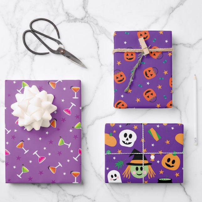Hoja De Papel De Regalo Colección Halloween (Anverso)