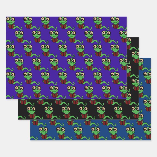 Hoja De Papel De Regalo Colección Happy Bookworm (Set)