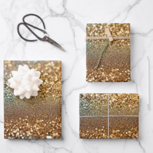 Hoja De Papel De Regalo Colección holográfica popular de Opal Purpurina