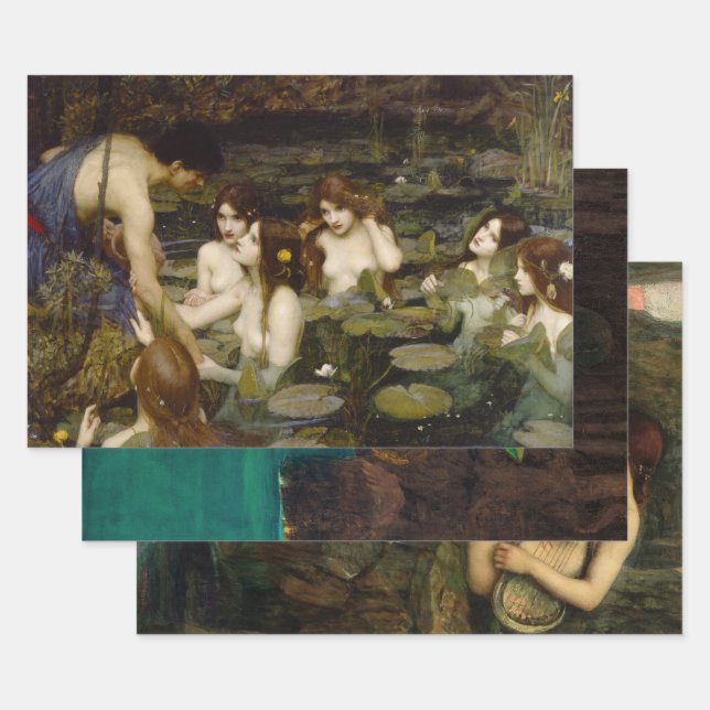 Hoja De Papel De Regalo Colección John William Waterhouse, Desahuciación (Set)