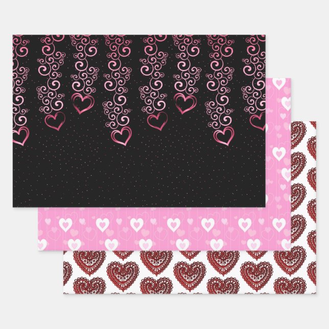 Hoja De Papel De Regalo Colección Loving Hearts (Set)