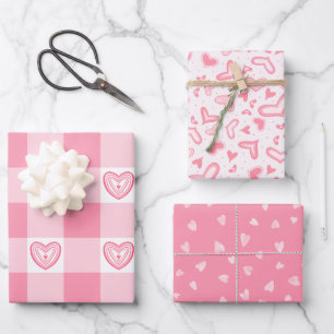 Hoja De Papel De Regalo Colección Valentine Hearts