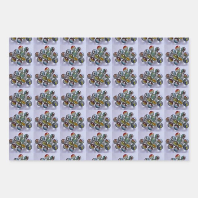 Hoja De Papel De Regalo Colector de mármol (Anverso)