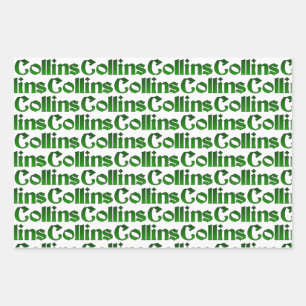 Hoja De Papel De Regalo Collins Clan Family Tree History Surname Plus