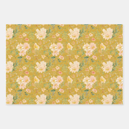 Hoja De Papel De Regalo Color de la flor de la piel de la piel de otoño so