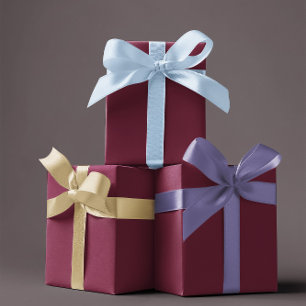Hoja De Papel De Regalo Color de tendencia Borgoña oscuro