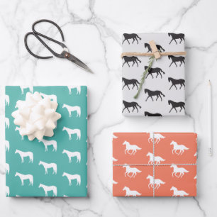 Hoja De Papel De Regalo Color del Personalizado equino
