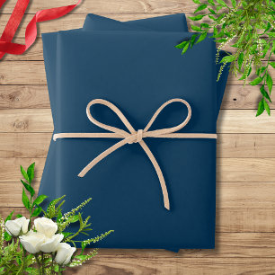 Hoja De Papel De Regalo Color sólido azul prusiano   Clásica   Elegante