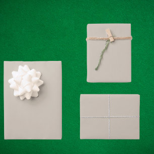 Hoja De Papel De Regalo Color sólido beige accesible