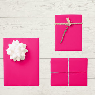 Hoja De Papel De Regalo Color sólido de frambuesa intenso