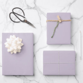 Hoja De Papel De Regalo Color sólido de glicinia luminosa