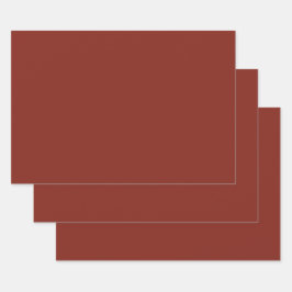 Hoja De Papel De Regalo Color sólido de la estación otoño profunda roja