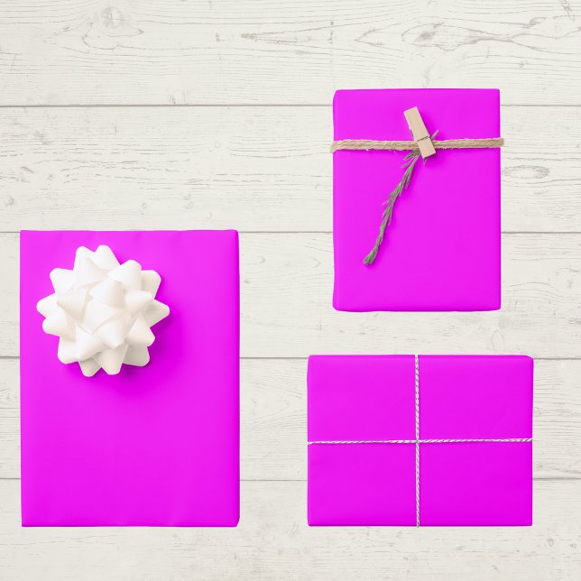 Hoja De Papel De Regalo Color sólido fucsia (Subido por el creador)