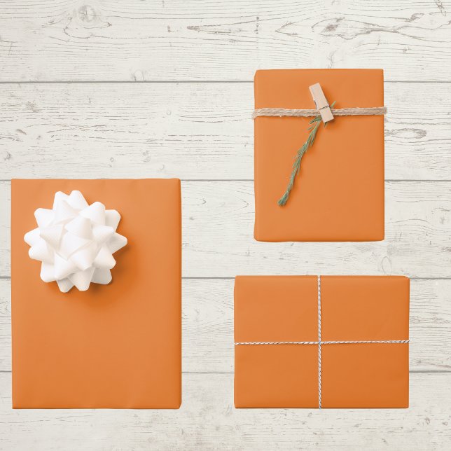 Hoja De Papel De Regalo Color sólido Naranja Princeton (Subido por el creador)